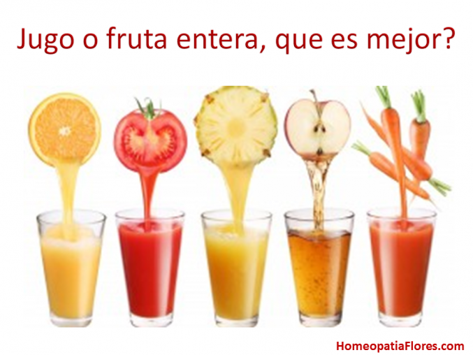 Porque es mejor la fruta entera que un licuado?