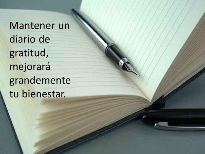 Mantener un diario de gratitud puede mejorar la calidad de vida